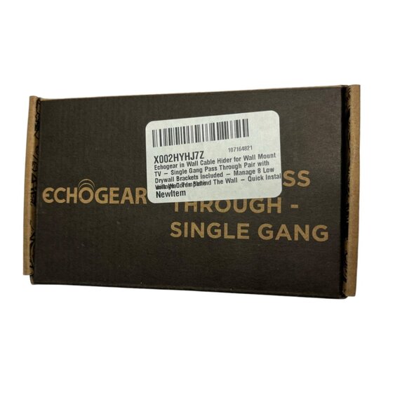 Echogear in Wall Cable Hider for Wall Mount TV - Single Gang Pass Through 2/BOX - Picture 6 of 6